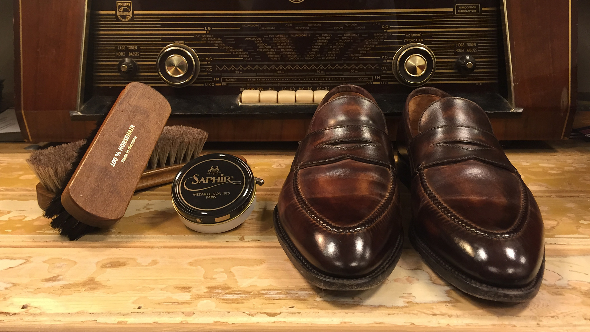 saphir shoe polish mirror gloss